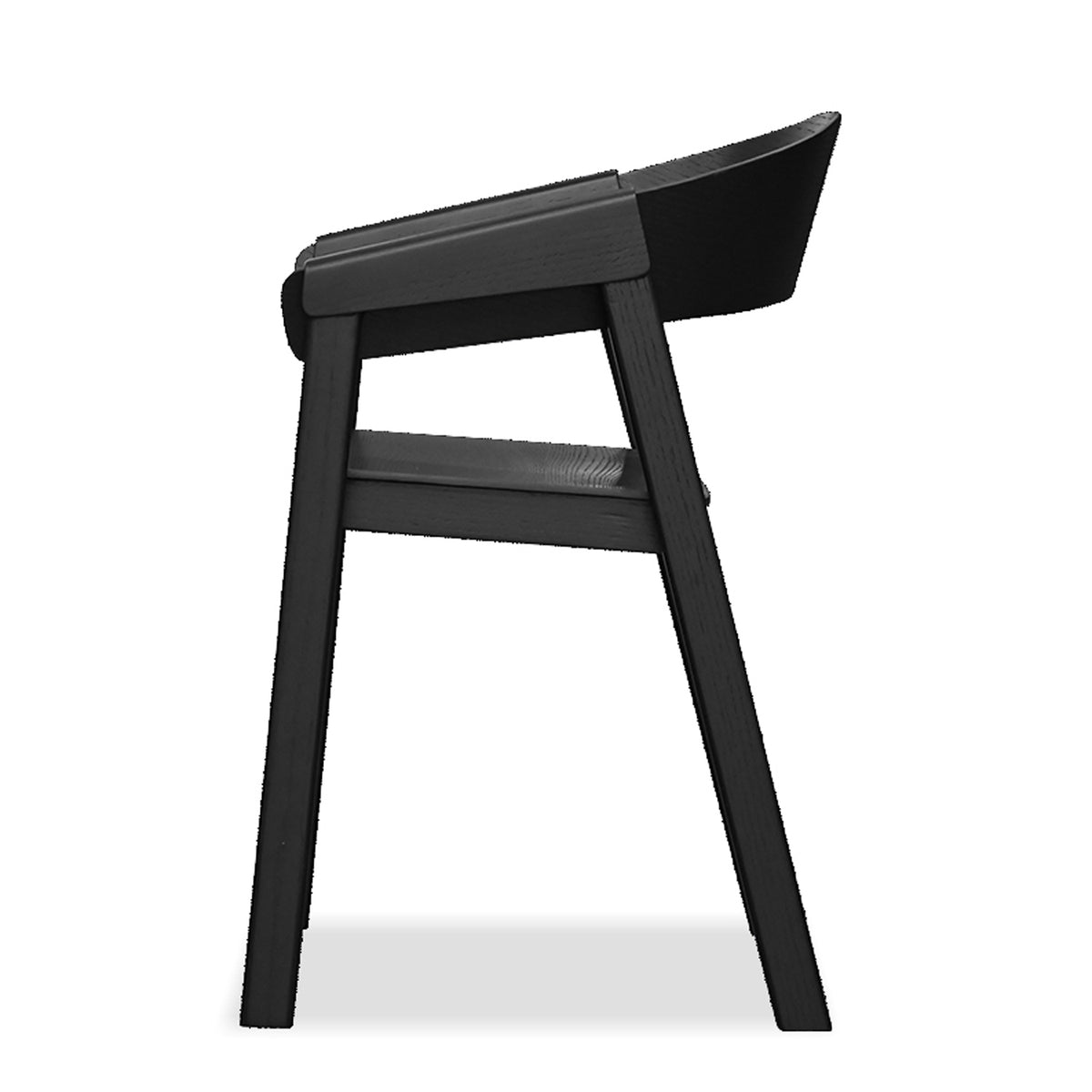 Alf Dining Chair by Mobital, showing side view of alf dining chair.