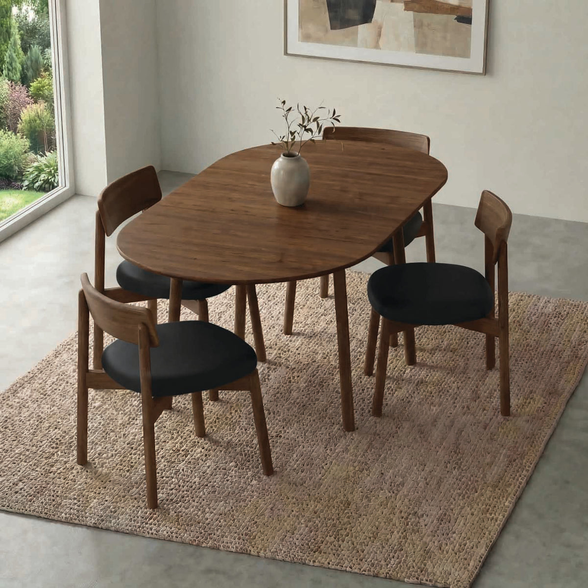 Baton Drop-Leaf Table by Copeland Furniture, showing baton drop-leaf table in live shot 