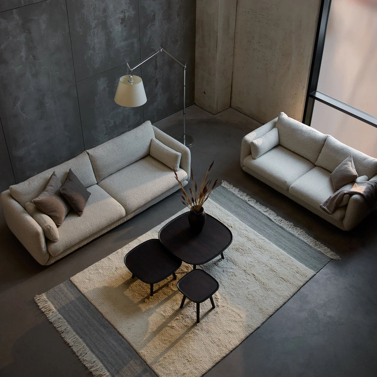 Bloom Sofa by Cane-Line, showing bloom sofa in live shot.