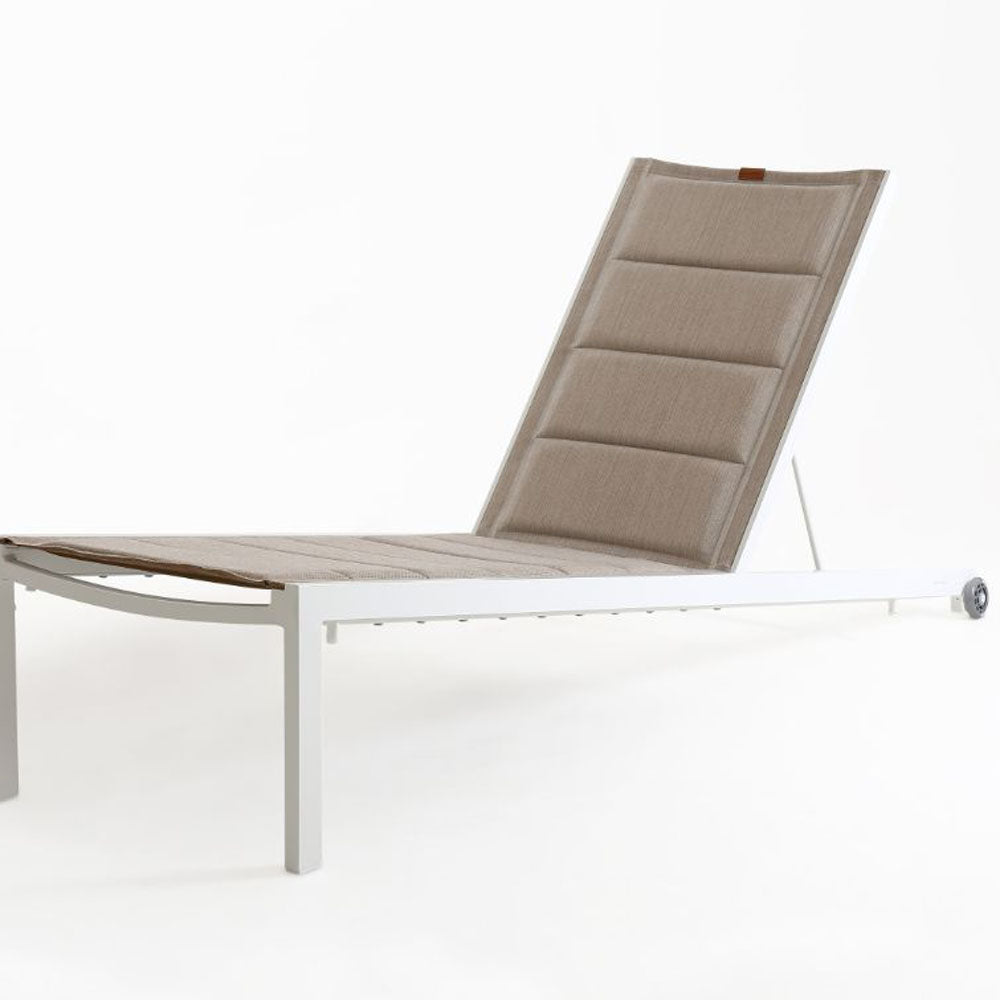 Bondi Chaise Lounge (Padded Sling) by Mamagreen, showing angle view of bondi chaise lounge (padded sling).