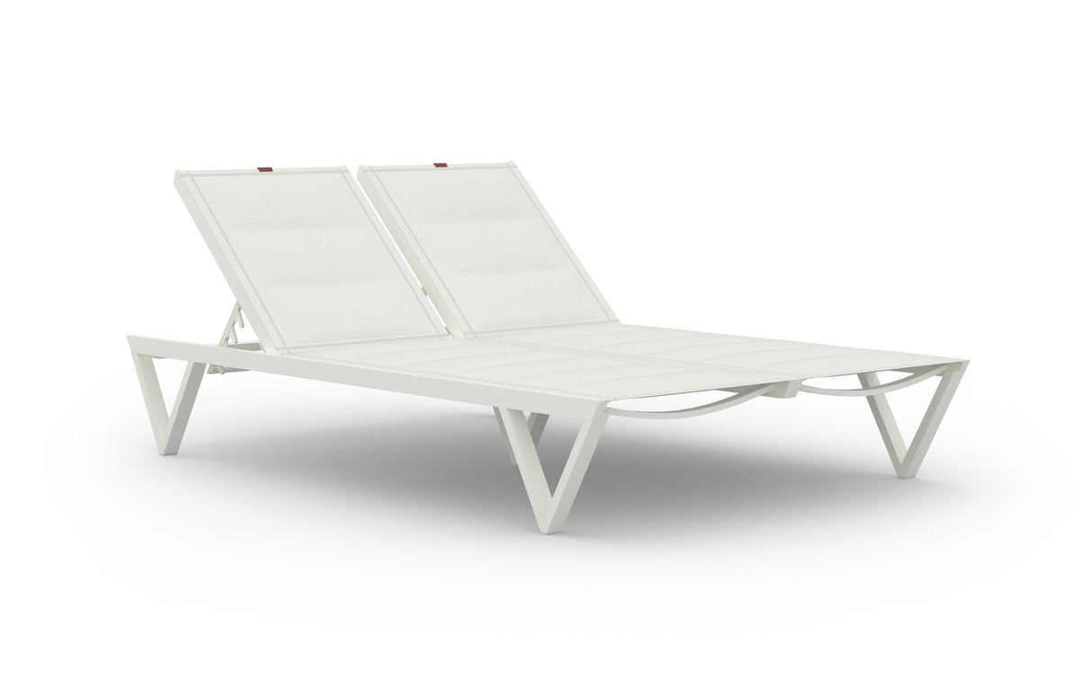 Bondi Sunbed Double (Padded Sling) by Mamagreen - Ultra Durable Aluminum Cotton.