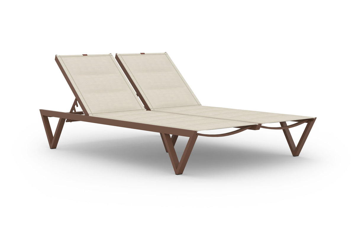 Bondi Sunbed Double (Padded Sling) by Mamagreen - Ultra Durable Aluminum Rust.