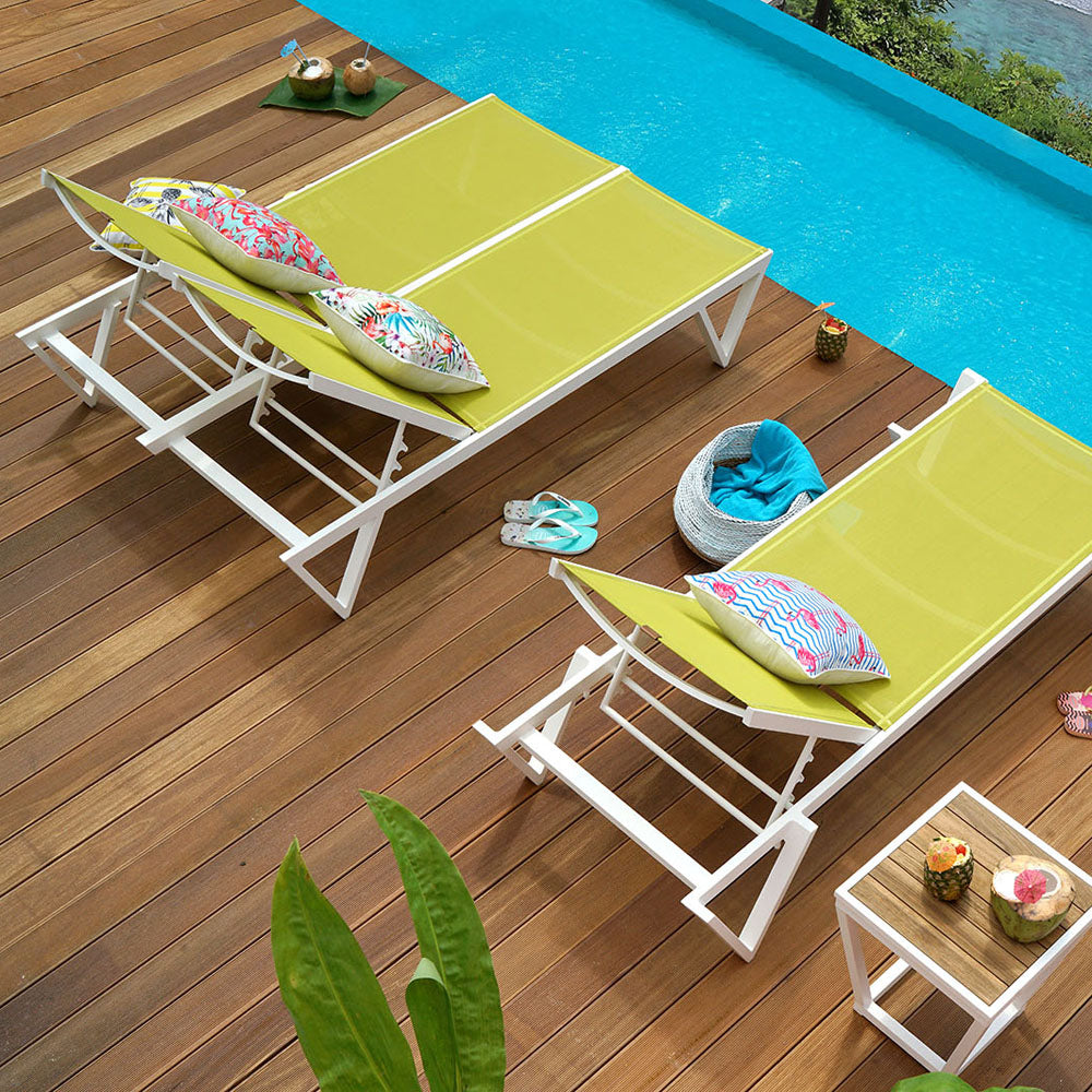 Bondi Sunbed Double (Padded Sling) by Mamagreen, showing bondi sunbed double (padded sling) in live shot.