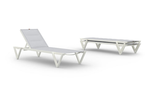 Bondi Sunbed (Padded Sling) by Mamagreen - Ultra Durable Aluminum Cotton.