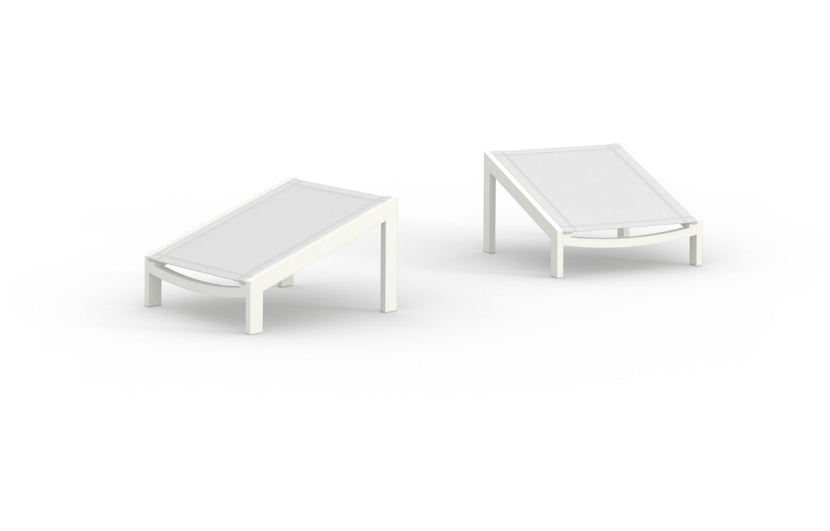 Bondi Tall Adirondack Footrest (Full Sling) by Mamagreen - Grade K, Ultra Durable Aluminum Cotton.