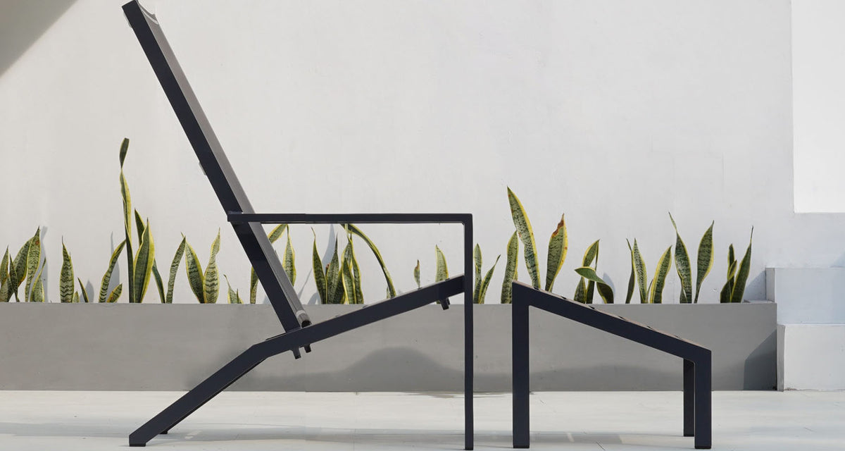 Bondi Tall Adirondack Footrest (Full Sling) by Mamagreen, showing bondi tall adirondack footrest (full sling) in live shot.