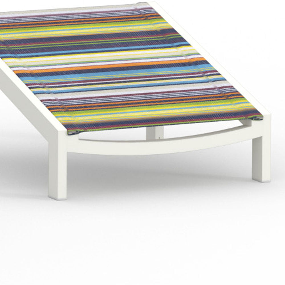 Bondi Tall Adirondack Footrest (Full Sling) by Mamagreen, showing closeup view of bondi tall adirondack footrest (full sling) in live shot.