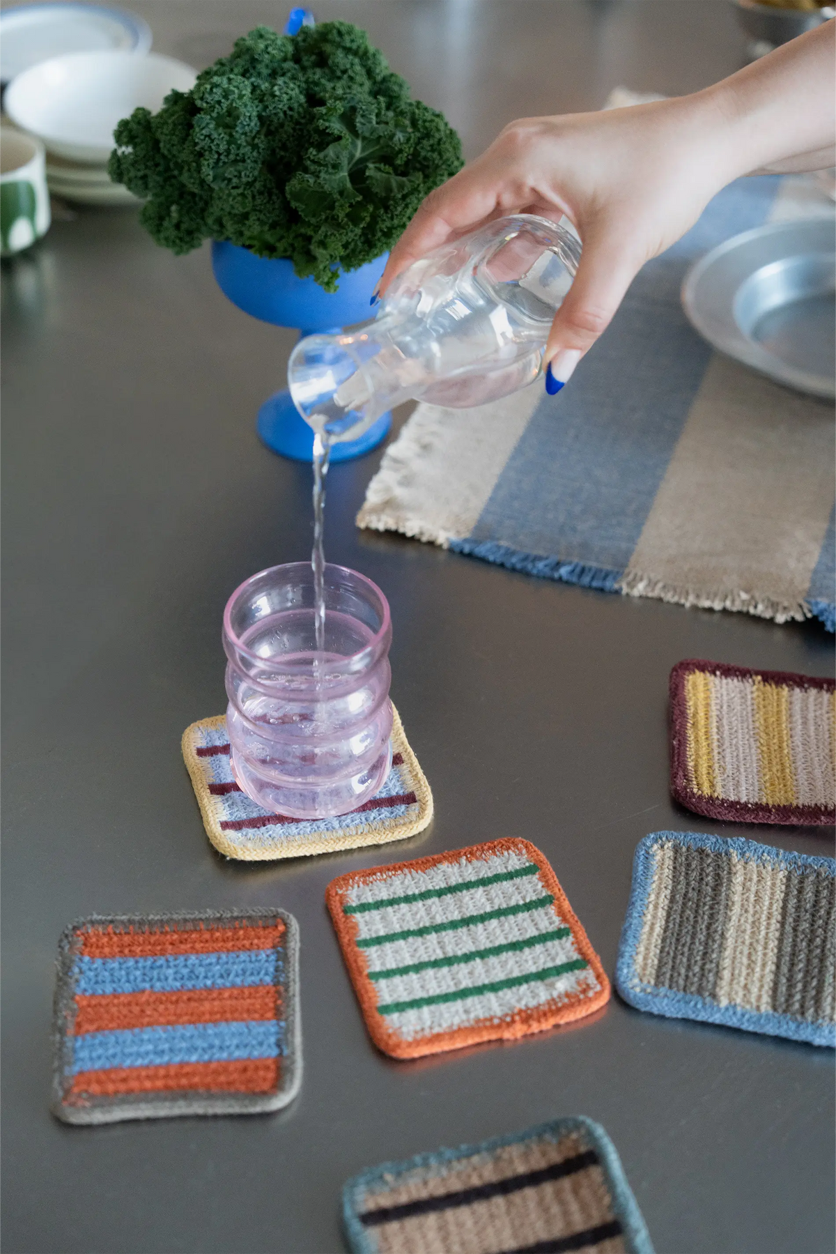 Set of 6 Coasters Color On by Lorena Canals