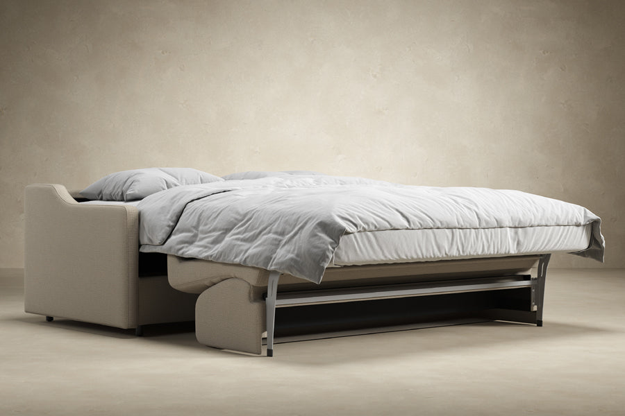 Carnell Sofa Bed With Slope Arms by Innovation, showing carnell sofa bed with slope arms in live shot.