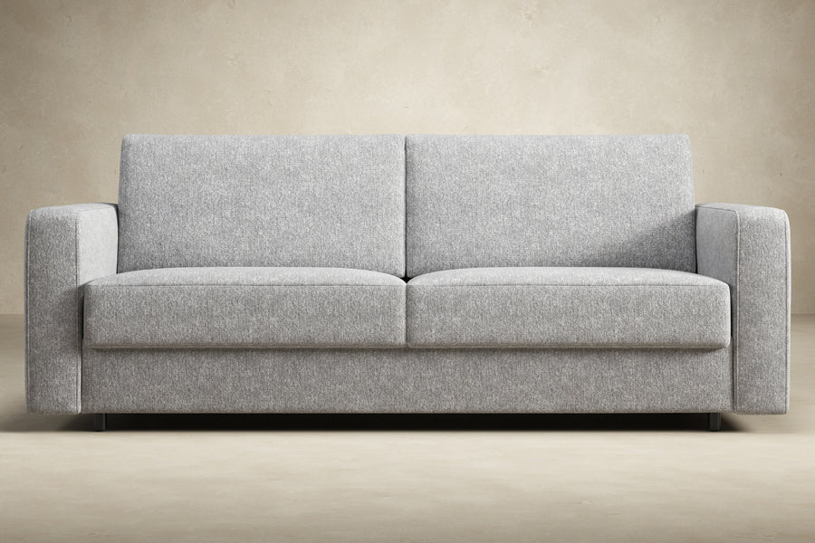 Carnell Sofa Bed With Standard Arms by Innovation, showing front view of carnell sofa bed with standard arms.