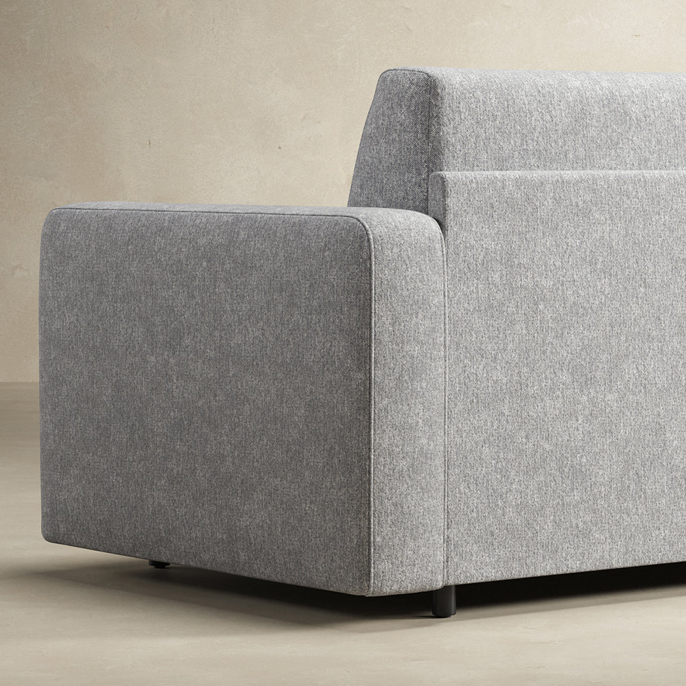 Carnell Sofa Bed With Standard Arms by Innovation, showing closeup view of carnell sofa bed with standard arms.