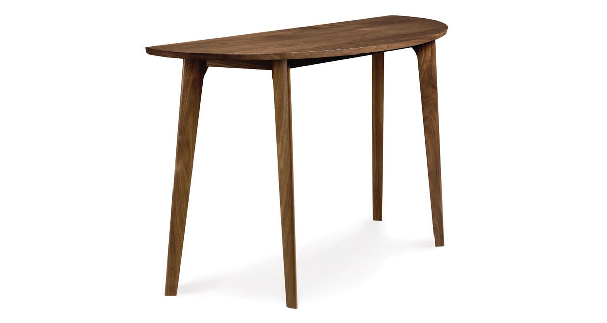 Catalina Sofa Table by Copeland Furniture, showing angle view of catalina sofa table.