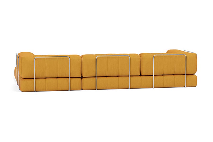 CozyPad Sleeper Sofa Grand with Arms by Innovation, showing back view of cozyPad sleeper sofa grand with arms.