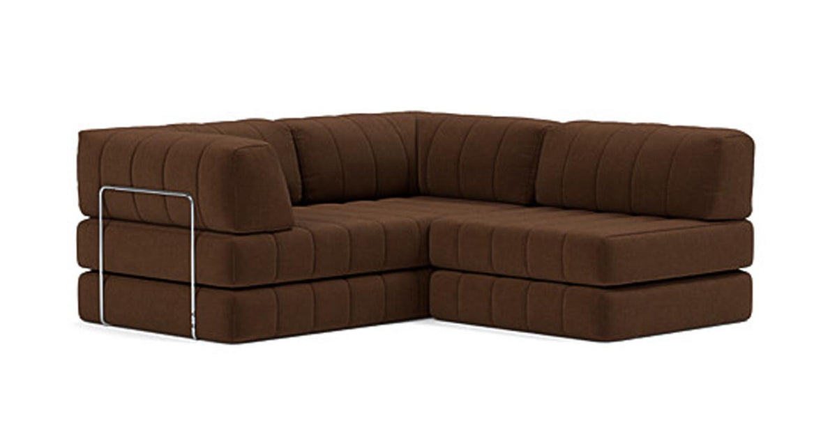 CozyPad Sleeper Sofa Grand with Arms by Innovation, showing front view of cozyPad sleeper sofa grand with arms.