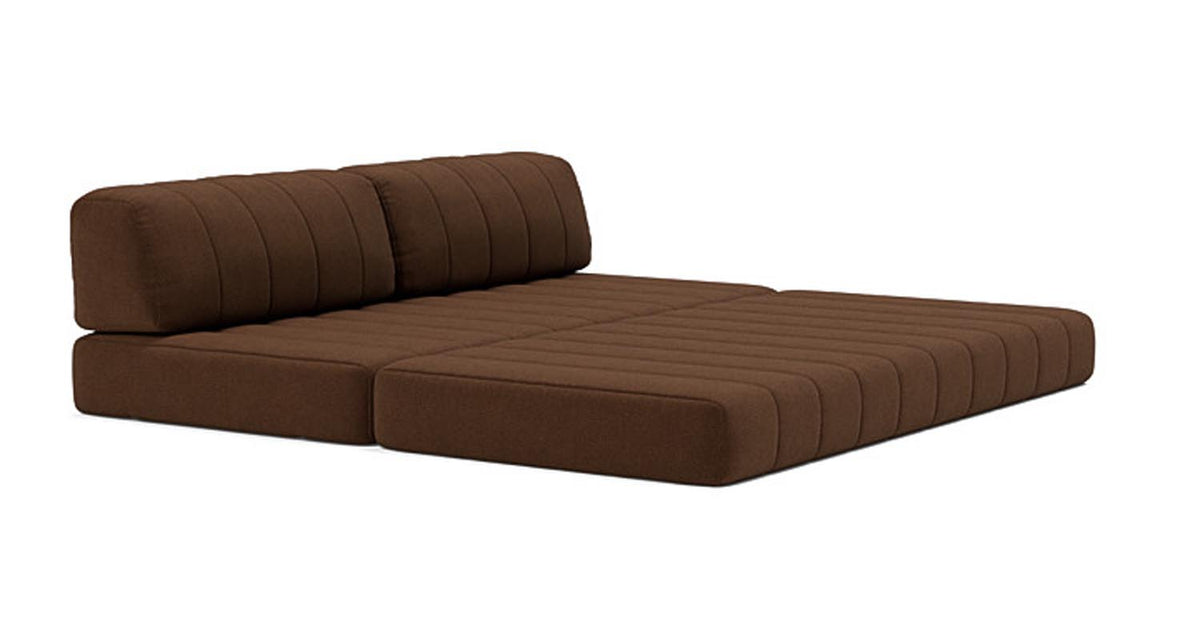 Cozypad Sleeper Sofa by Innovation, showing open view of cozypad sleeper sofa.