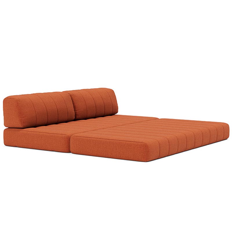 Cozypad Sleeper Sofa by Innovation, showing open view of cozypad sleeper sofa.