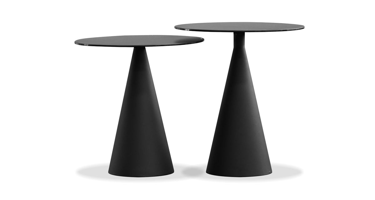 Cremini End Table by Mobital, showing front view of cremini end table.