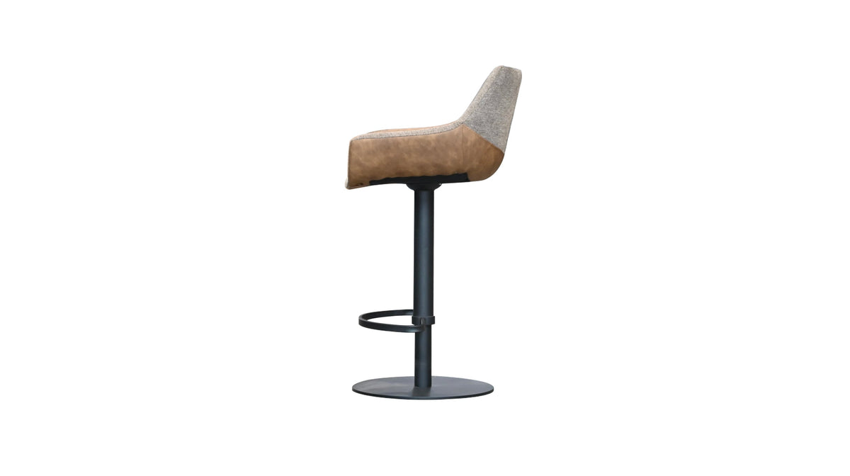 Colt Hydraulic Stool in Brown