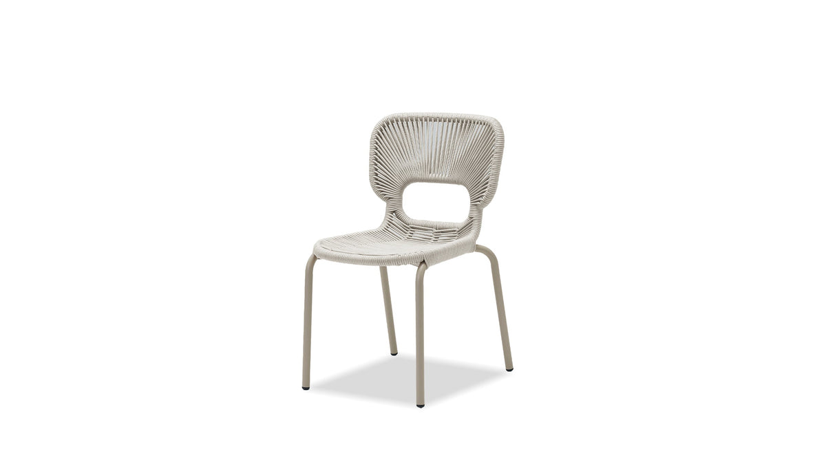 Ischia Indoor/Outdoor Dining Chair in Taupe