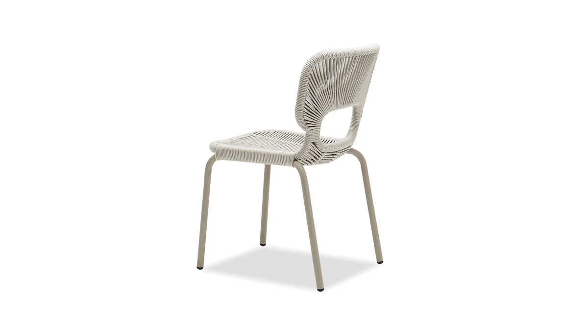 Ischia Indoor/Outdoor Dining Chair in Taupe