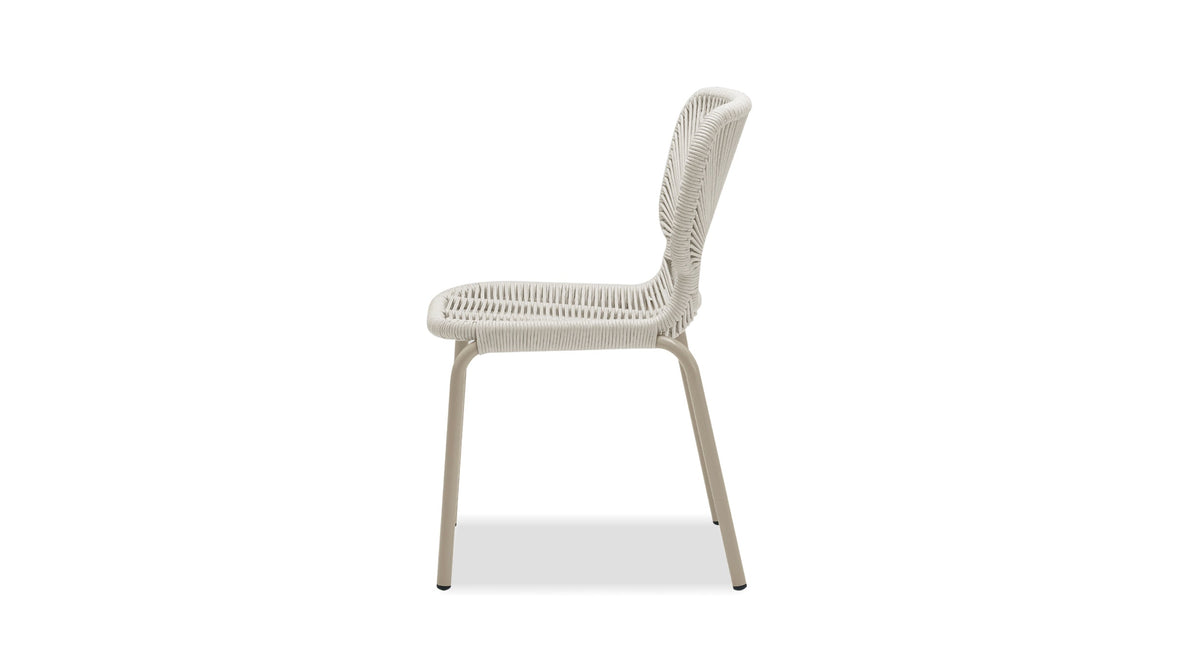 Ischia Indoor/Outdoor Dining Chair in Taupe