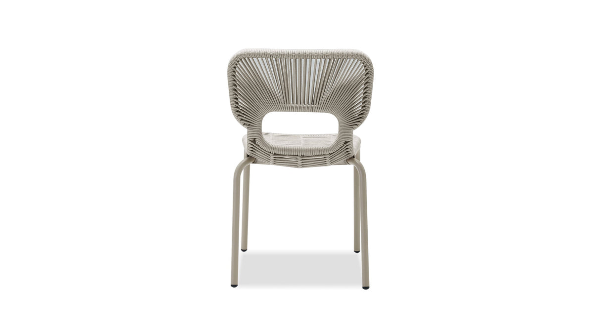 Ischia Indoor/Outdoor Dining Chair in Taupe