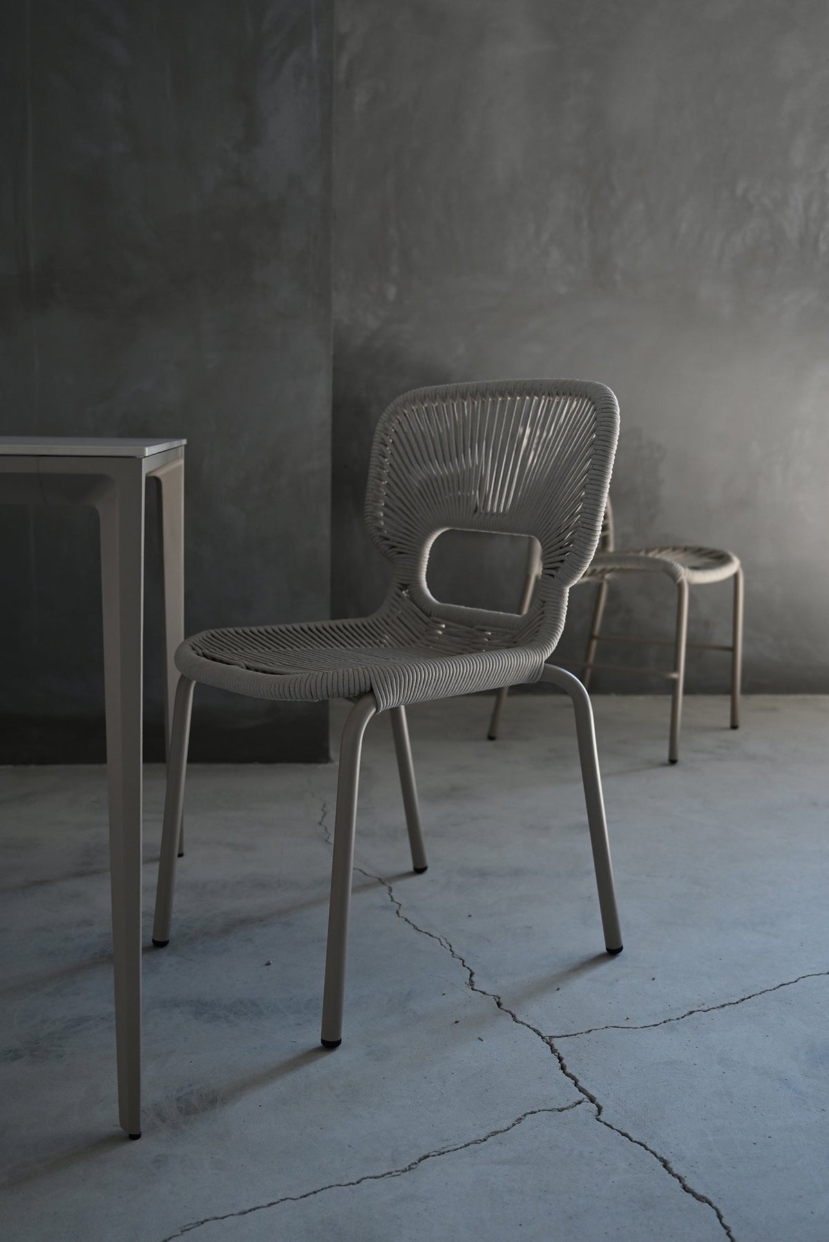 Ischia Indoor/Outdoor Dining Chair in Taupe