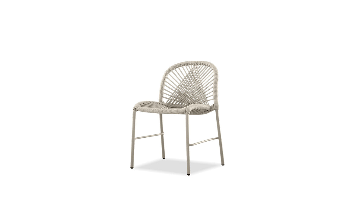 Kamari Indoor/Outdoor Dining Chair Stackable in Taupe