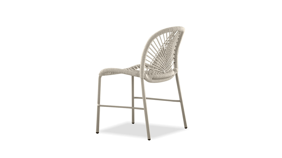 Kamari Indoor/Outdoor Dining Chair Stackable in Taupe