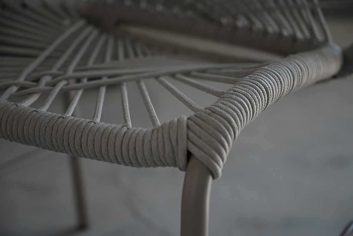 Kamari Indoor/Outdoor Dining Chair Stackable in Taupe