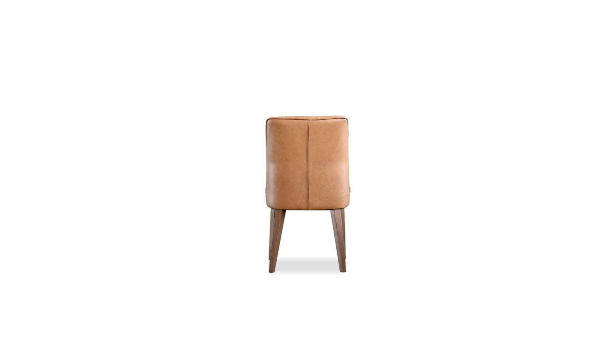 Roulette Dining Chair in Saddle Brown