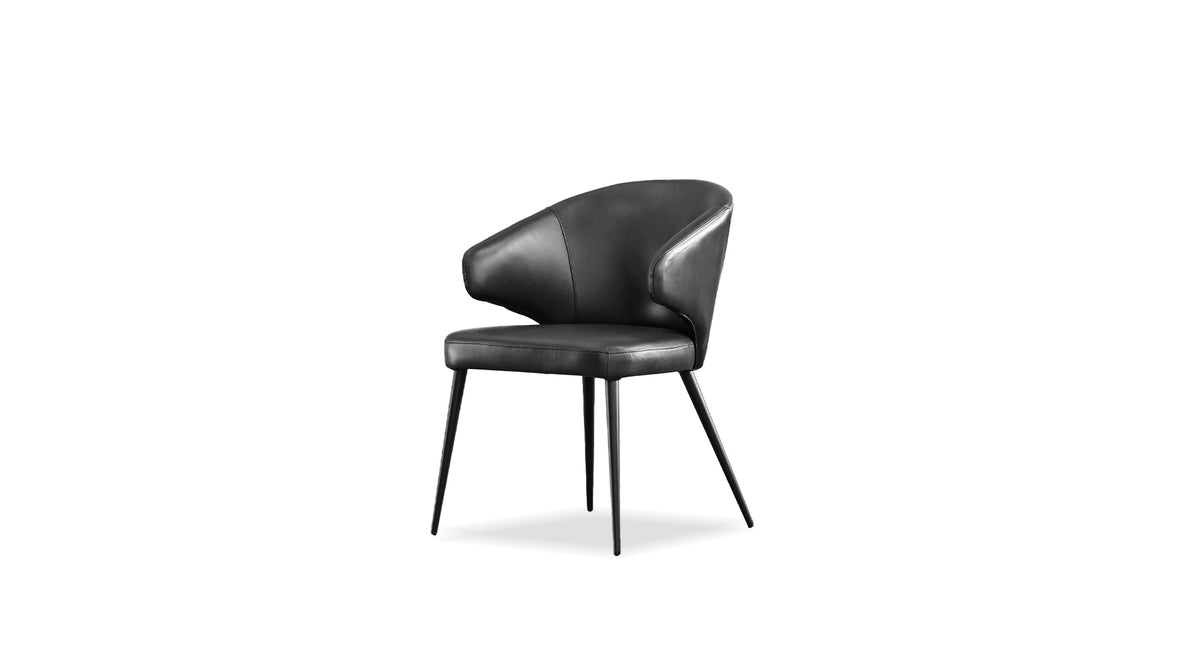 Stretto Dining Chair in Pitch Black