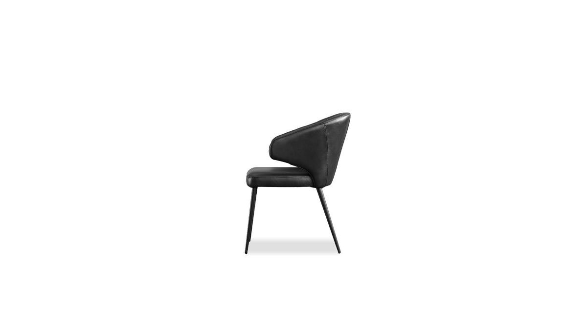 Stretto Dining Chair in Pitch Black
