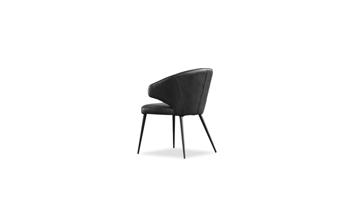 Stretto Dining Chair in Pitch Black