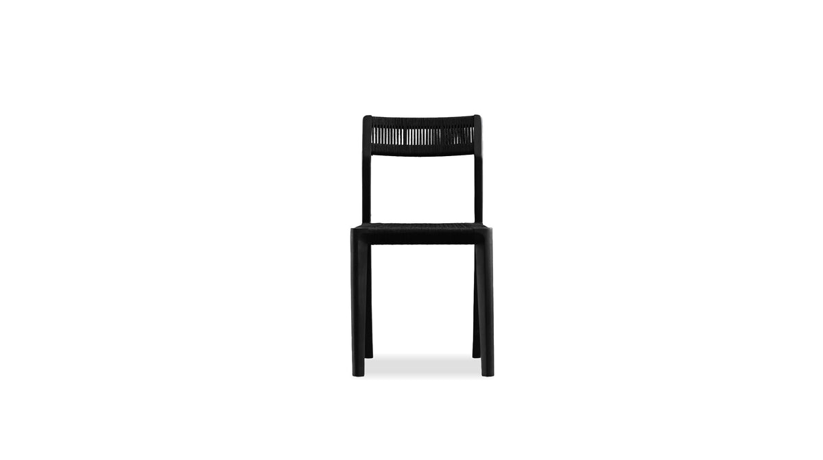 Vent Dining Chair in Black Soot