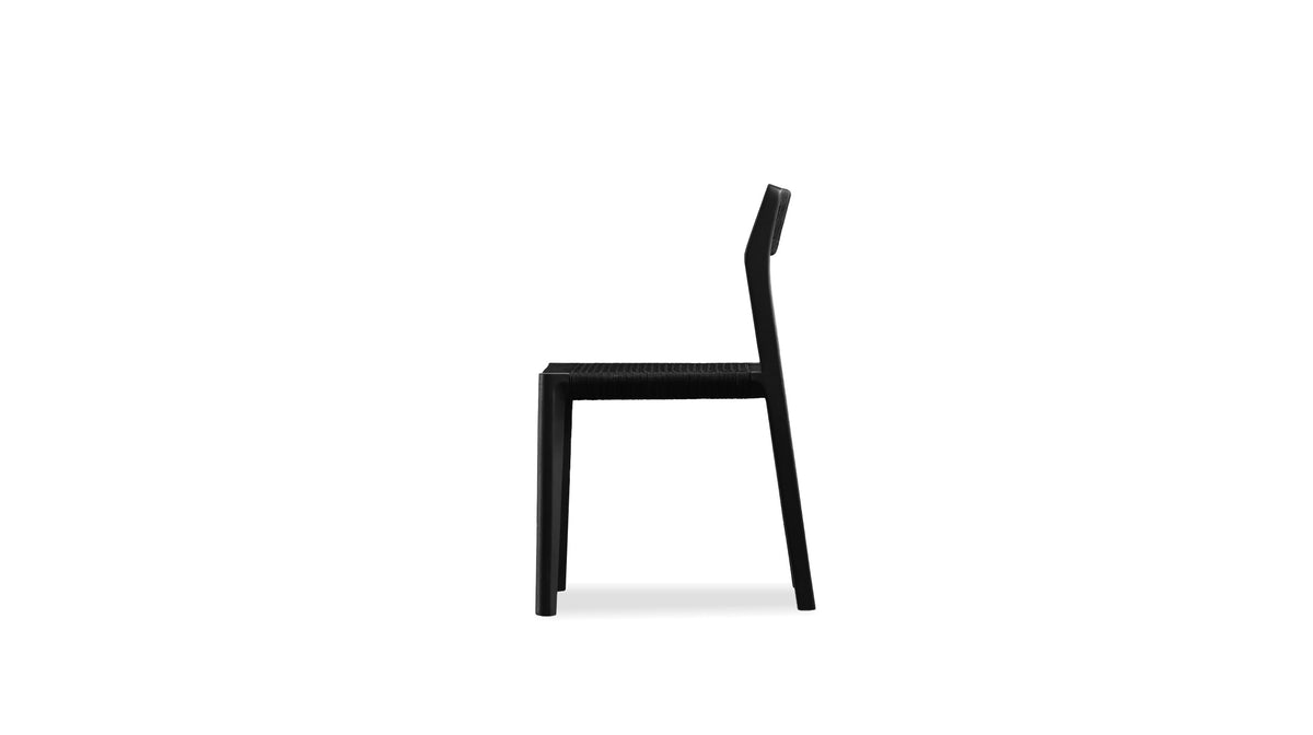 Vent Dining Chair in Black Soot