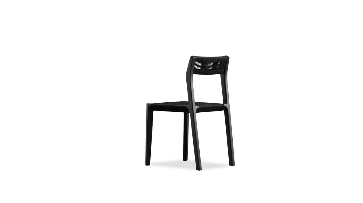 Vent Dining Chair in Black Soot