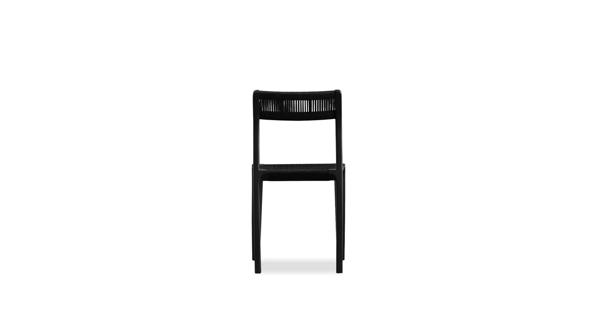 Vent Dining Chair in Black Soot