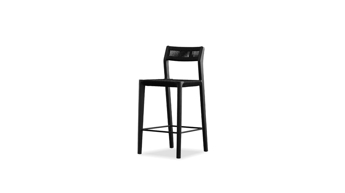 Vent Counter Stool in Black Soot