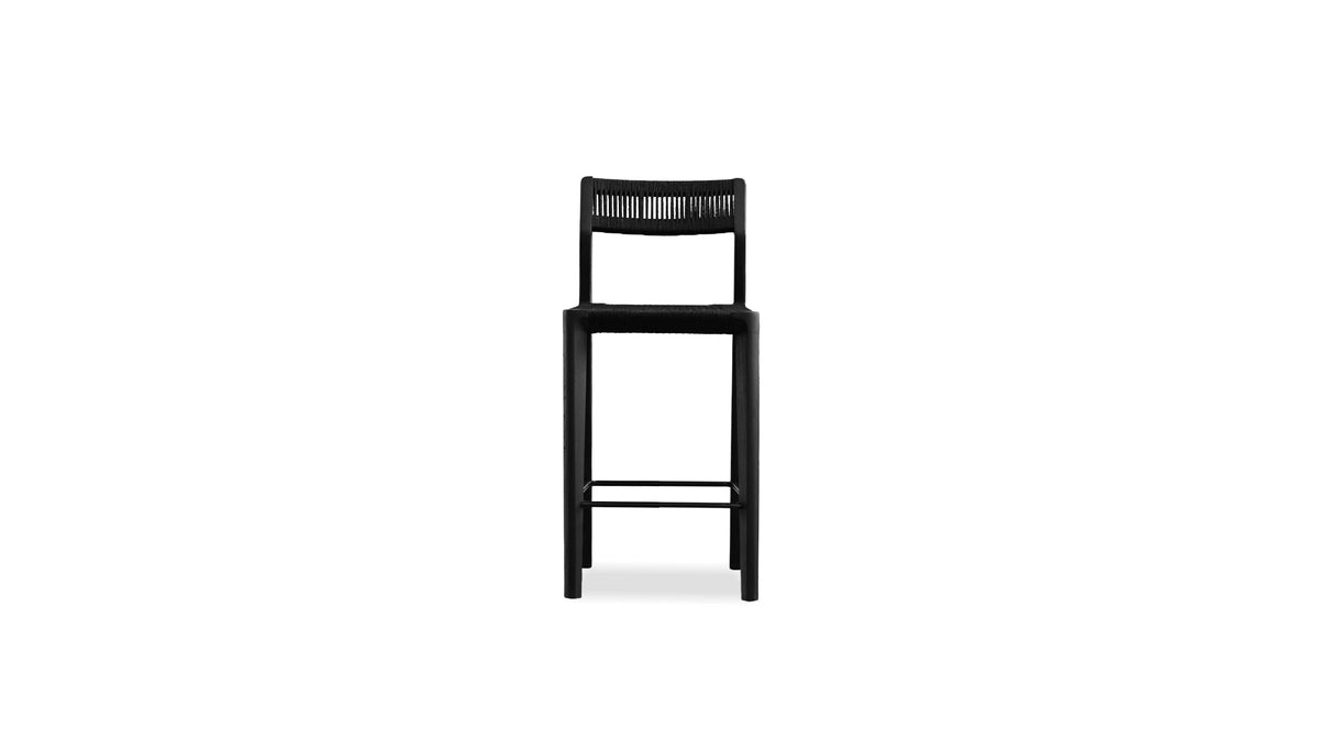 Vent Counter Stool in Black Soot