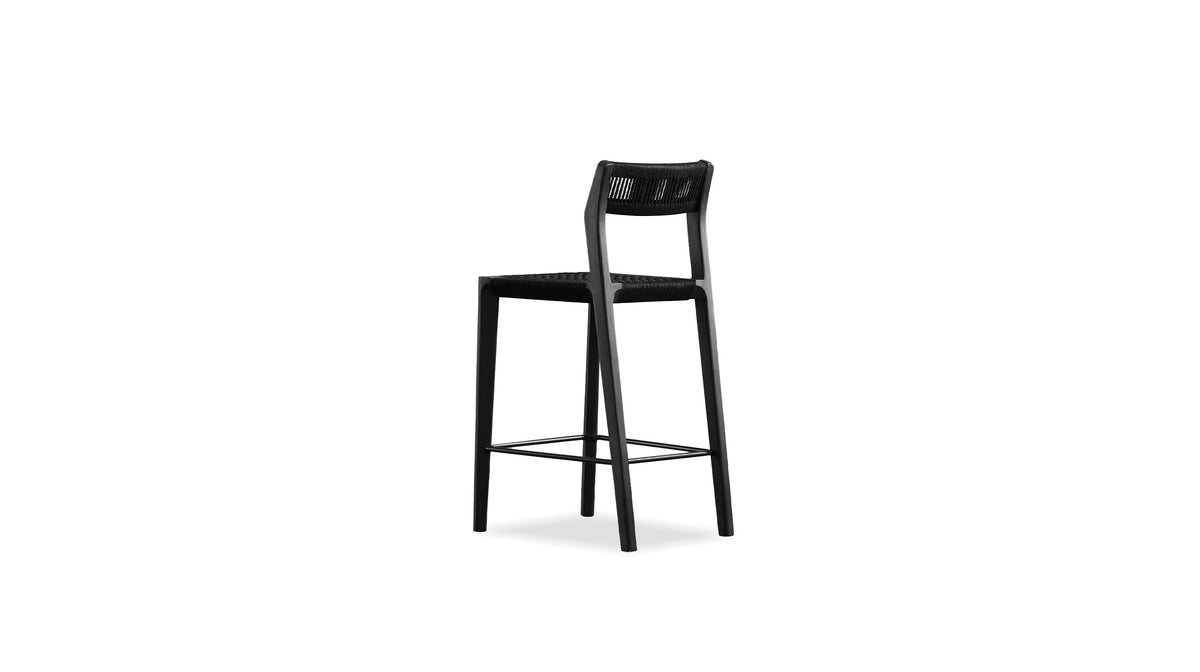 Vent Counter Stool in Black Soot