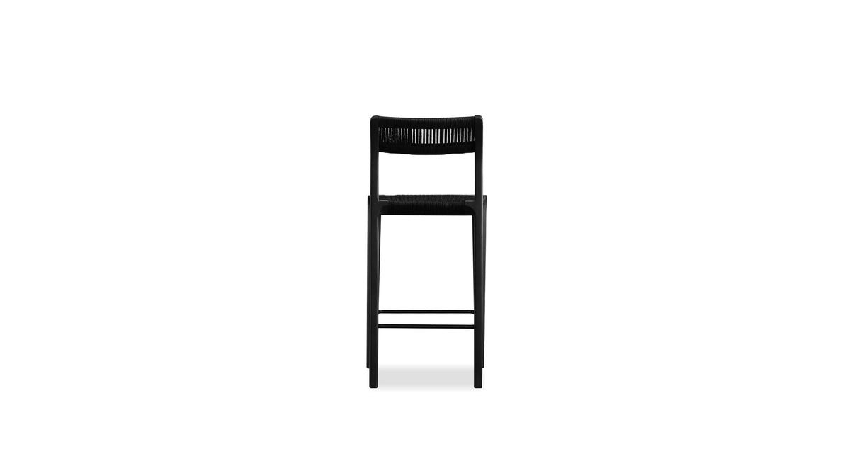 Vent Counter Stool in Black Soot