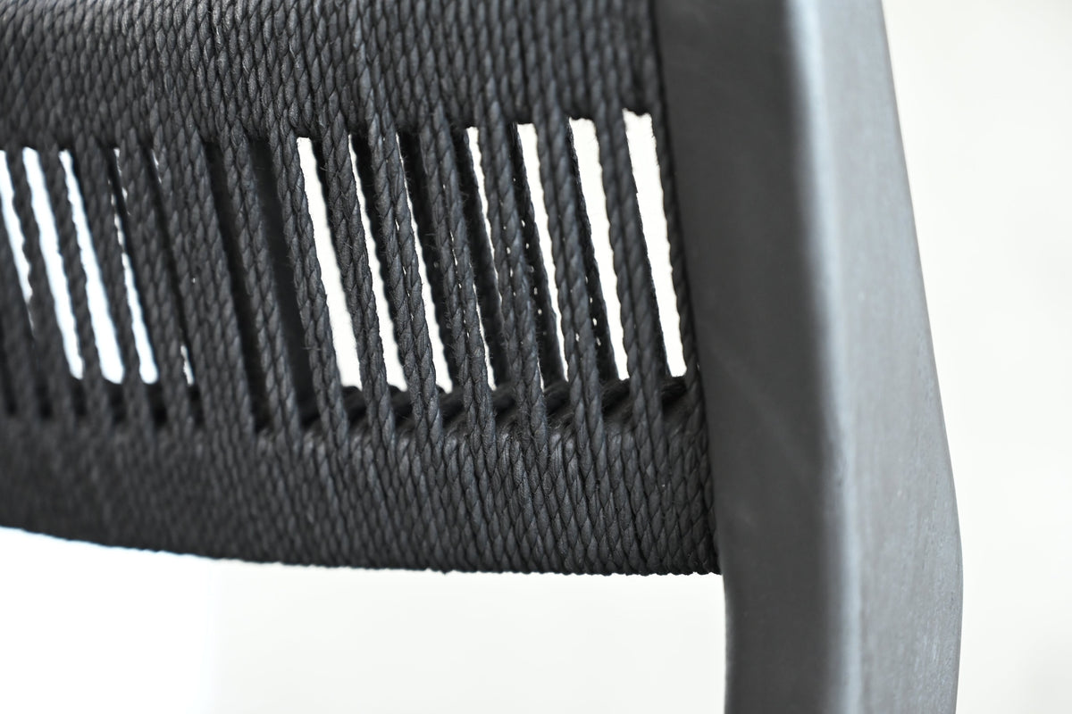 Vent Counter Stool in Black Soot