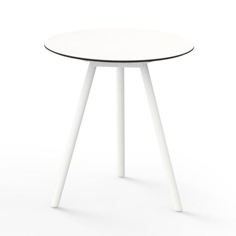 Daisy Balcony Table Alu Legs by Mamagreen, showing front view of daisy balcony table alu legs.