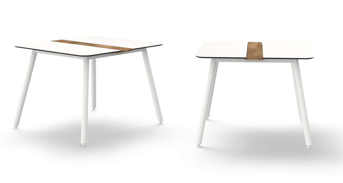 Daisy Dining Table Square Alu Legs by Mamagreen, showing daisy dining table square alu legs
