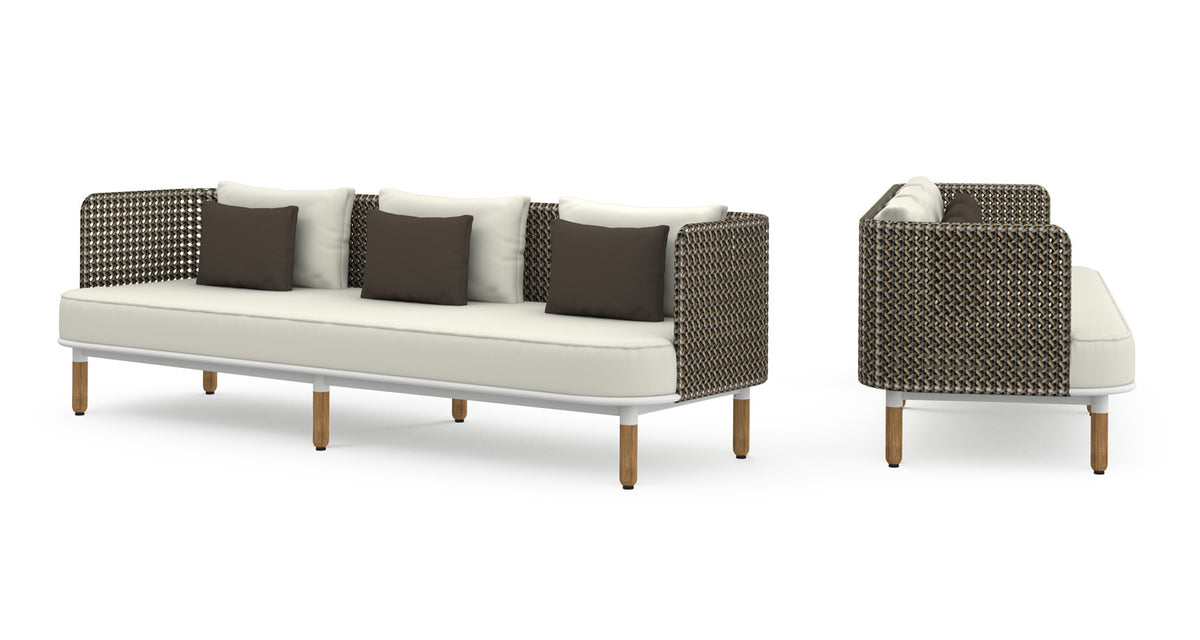 Daisy Mae 3-Seater by Mamagreen, showing front view of daisy mae 3-seater.