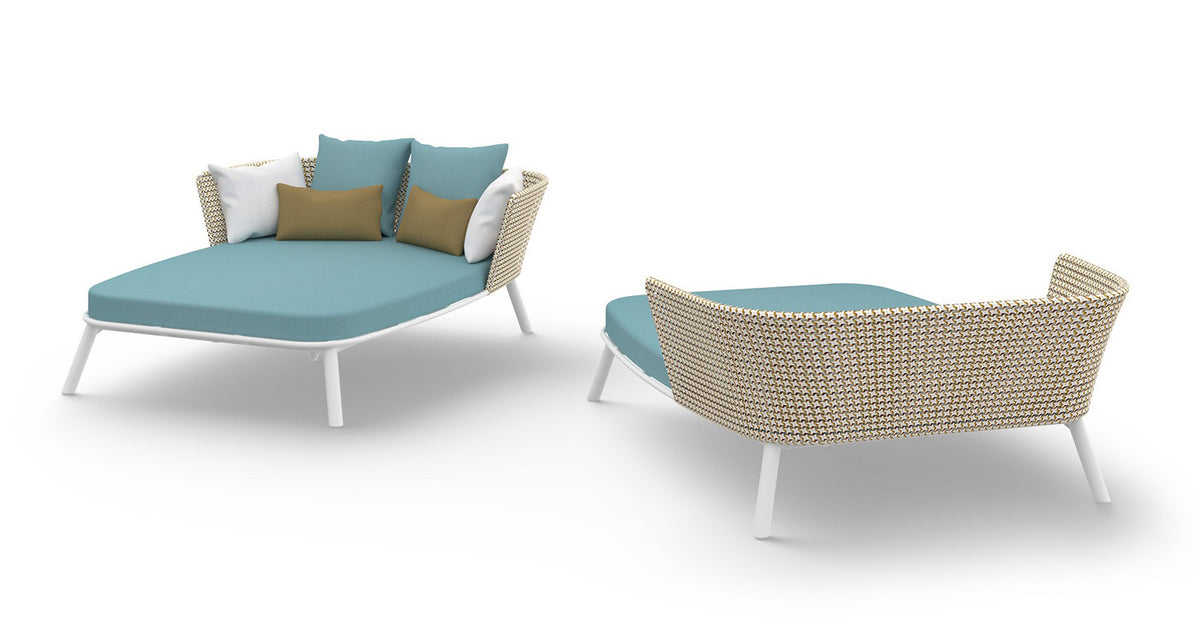 Daisy Mae Daybed (Alu Legs) by Mamagreen, showing front view of daisy mae daybed (alu legs).
