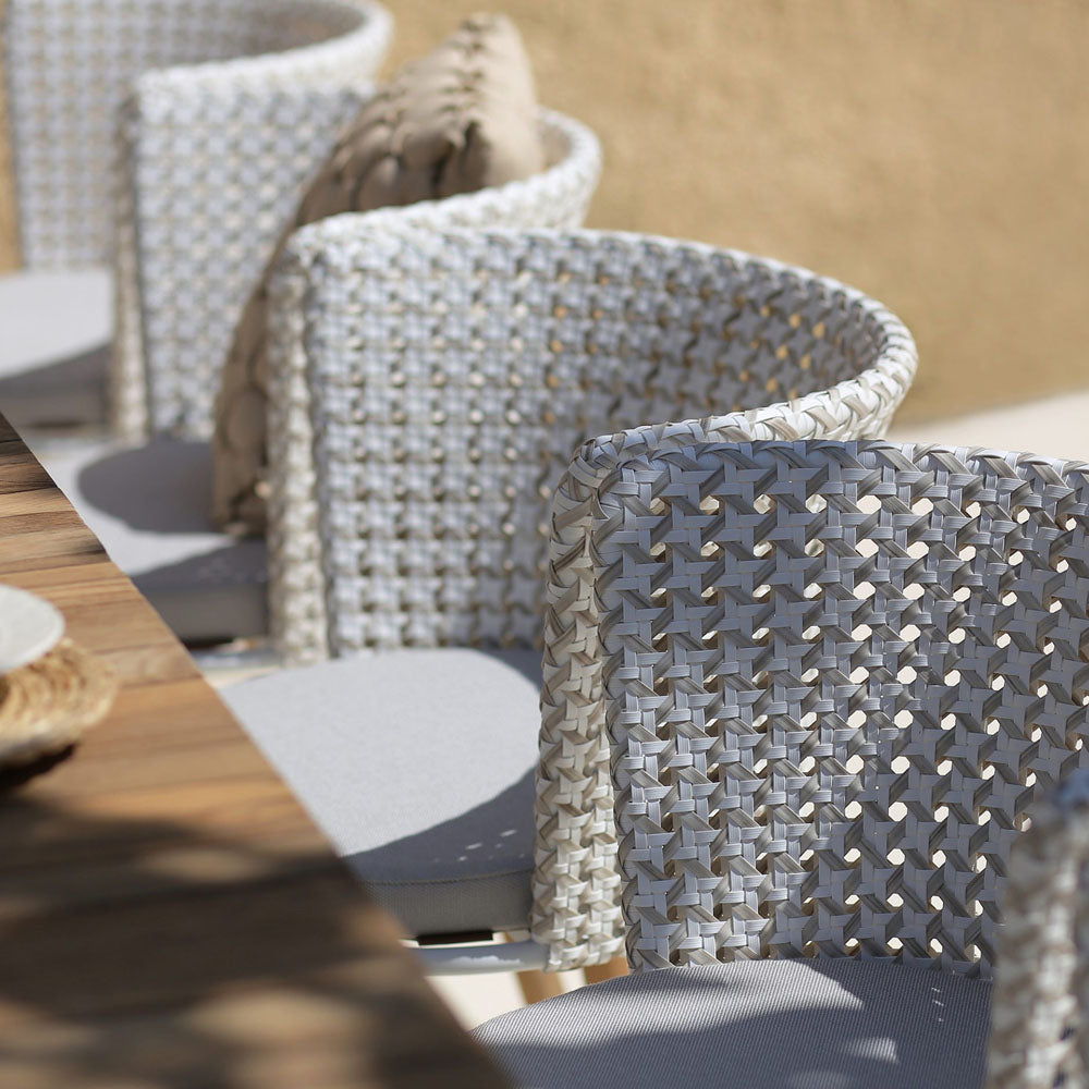 Daisy Mae Dining Chair (Alu Legs) by Mamagreen, showing closeup view of daisy mae dining chair (alu legs) in live shot.