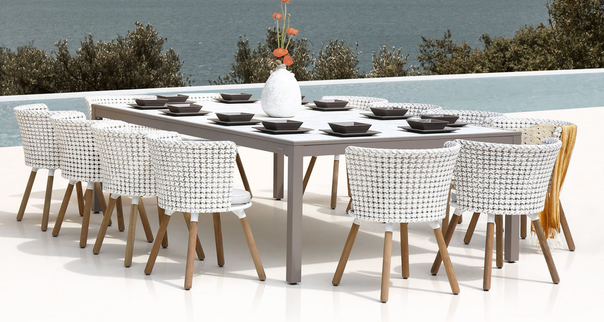 Daisy Mae Dining Chair (Teak Legs) by Mamagreen, showing daisy mae dining chair (teak legs) in live shot.