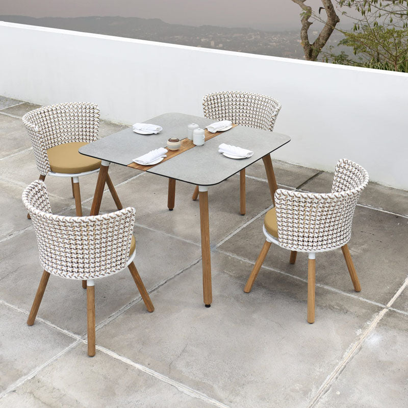 Daisy Mae Dining Chair (Teak Legs) by Mamagreen, showing daisy mae dining chair (teak legs) in live shot.